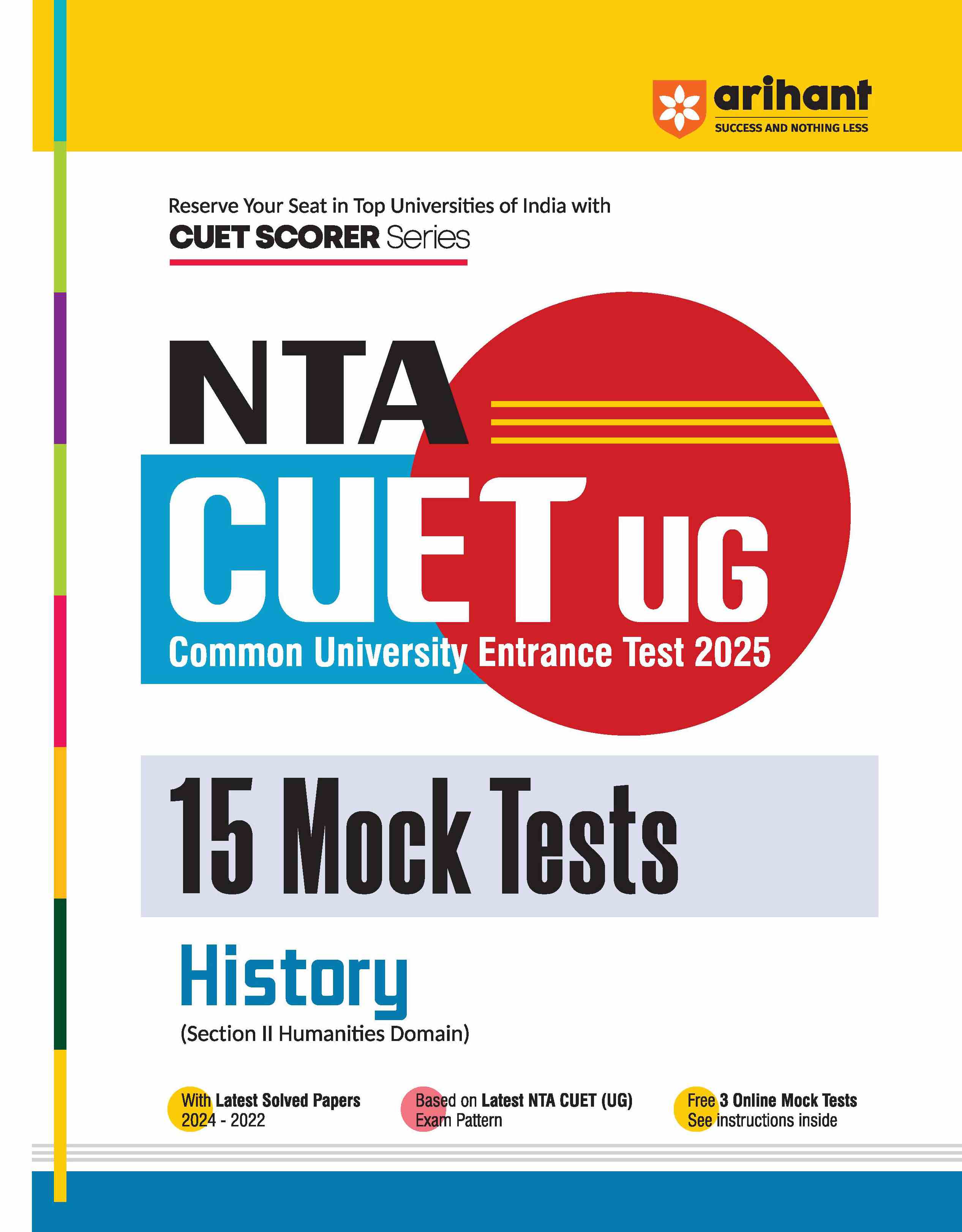 NTA CUET UG 2025 15 Mock Tests for History – arihantbooks
