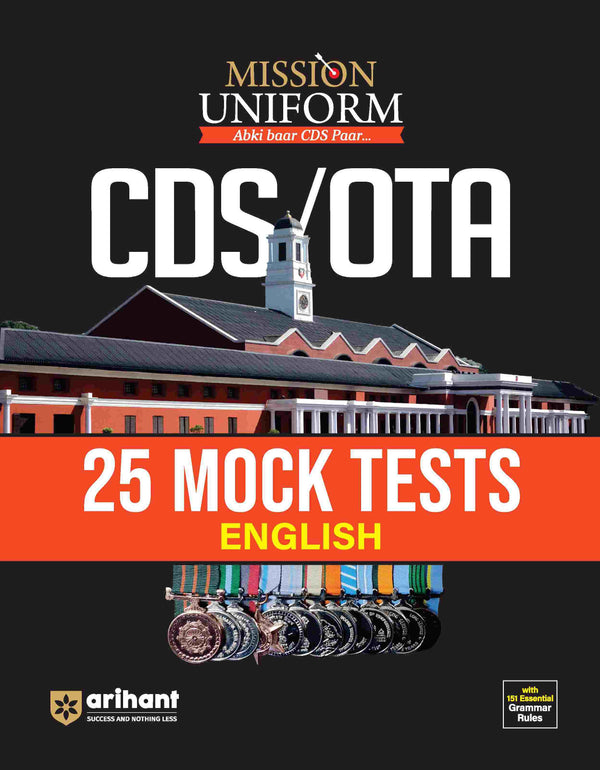 Combo of CDS OTA Mock Test + Chapterwise Solved Papers With Free Guide SSB Interview | English Medium