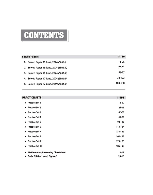 DSSSB Warder Matron Recruitment Exam 2025 | 10 Practice Sets +5 Solved Papers with Detailed Solutions