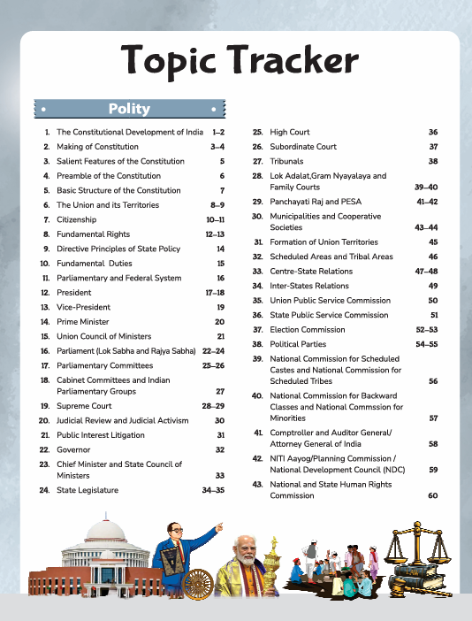 GPS Indian Polity | with Infographics Mindmaps & Flowcharts | for UPSC, IAS, PCS, SSC, Railway, NDA, CDS &  Other Competitive Exams | Hindi Medium