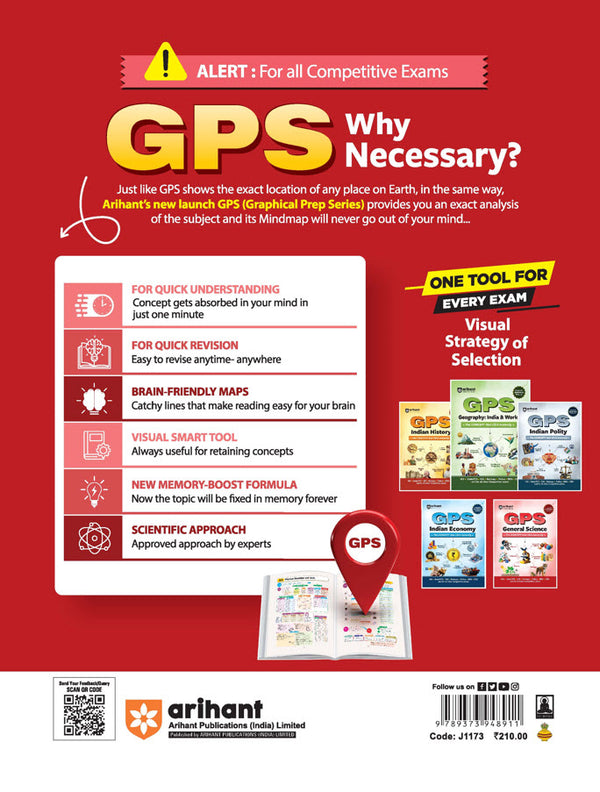 GPS General Science | with Infographics Mindmaps & Flowcharts | for UPSC, IAS, PCS, SSC, Railway, NDA, CDS &  Other Competitive Exams | Hindi Medium