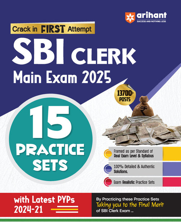 SBI Clerical Main Exam 2025 | 15 Practice Sets | English Medium
