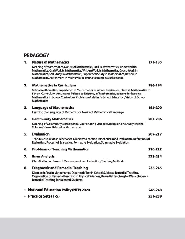 CTET & TETs 2025 Scorer Notes Mathematics & Pedagogy Class (I -V) | English Medium