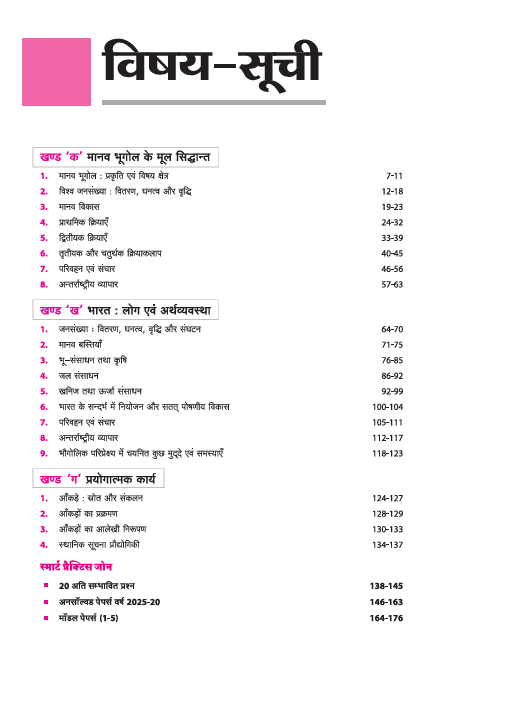 Avtar UP Board Bhugol (Geography) Class 12 Exam 2026 | Chapterwise Question Bank | 5 Model Papers, MCQs | Based on NEP 2020 | Hindi Medium