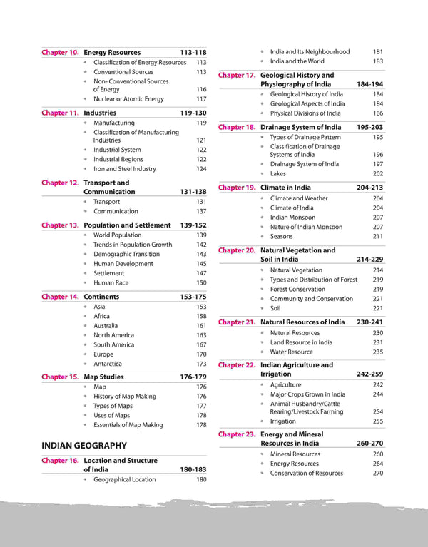 NCERT Notes India & World Geography (Class 6-12) | 2nd Revised Edition | For UPSC and Other Competitive Exams | English Medium
