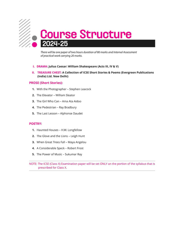i-Succeed ICSE Literature in English (Paper 2 ) Class 10th | 15 Sample Question Papers | For ICSE Exams 2025