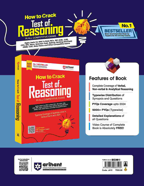 How to Crack - Test of Arithmetic (In All Competitive Exams) | English Medium