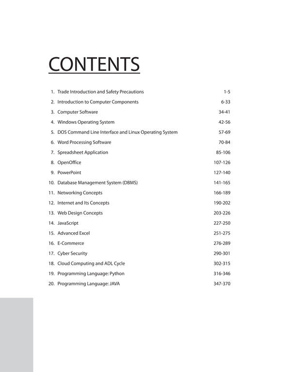 NSQF (Level 3) COPA Computer Operator and Programming Assistant  (I Year) | English