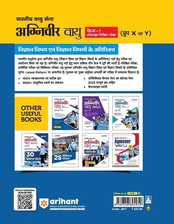 Indian Air Force Agniveer Vayu Phase 1 (Group X & Y) Online Written Exam | Hindi Medium