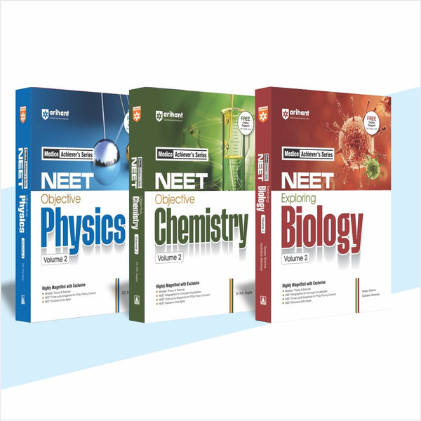 Combos on Medico Achiever's Series for NEET | Physics, Chemistry, Biology | Volume 2| Set of 3 books