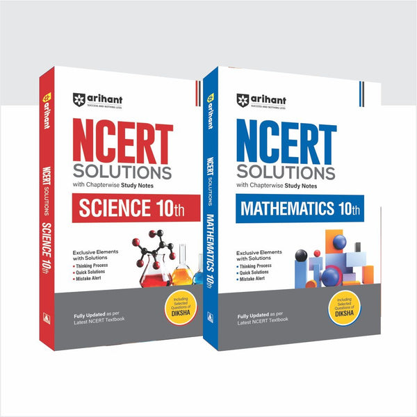Combo of NCERT Solutions Mathematics & Science Class 10th | English Medium
