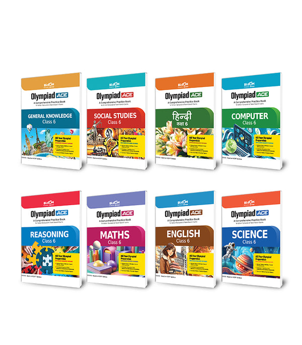 Combo of Olympiad ACE Class 6 | English, Maths, Science,  Reasoning, Computer, Hindi & General knowledge