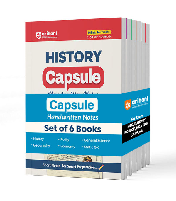 Combo of Handwritten Capsule | Polity, History, Static G.K, Economics, Geography & Science | English Medium