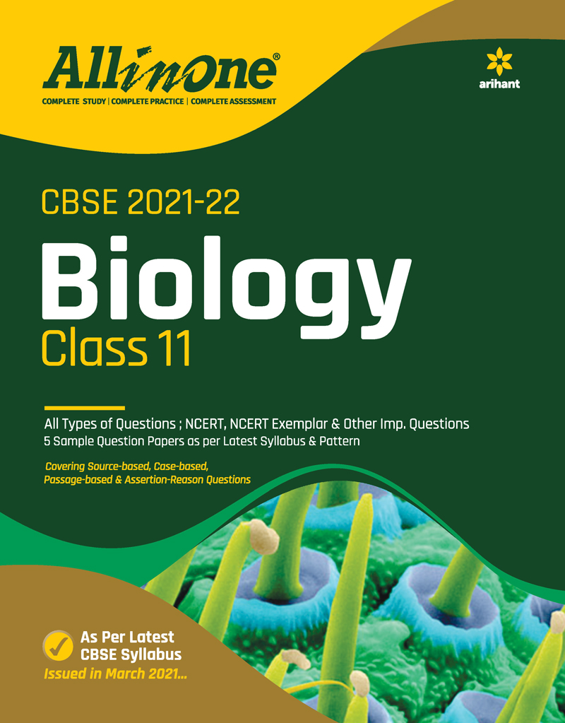 CBSE All In One Biology Class 11 for 2022 Exam (Updated edition for Term 1 and 2)