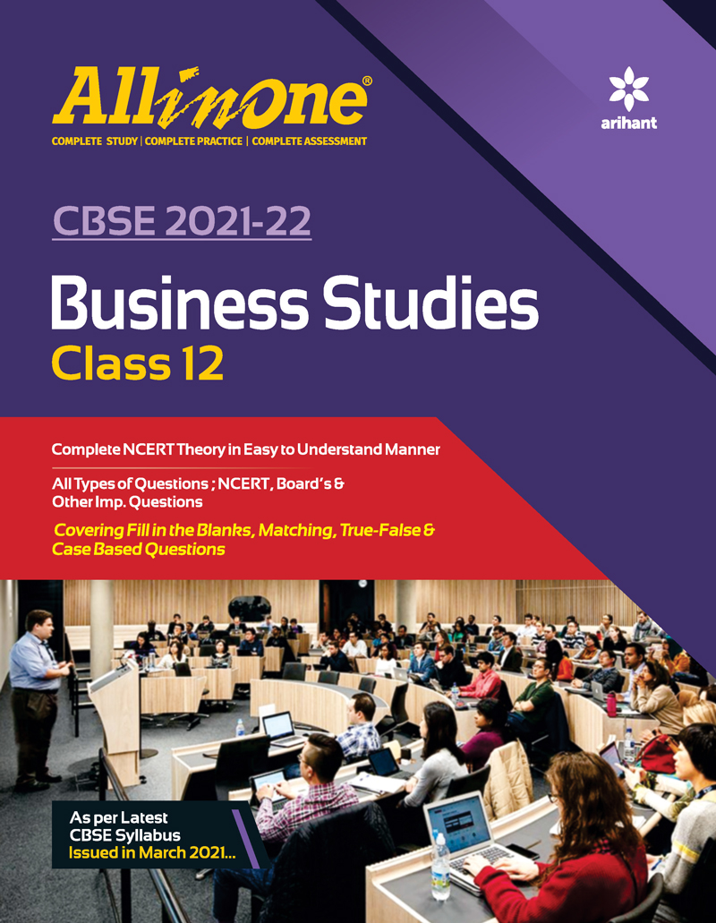 CBSE  All In One Business Studies Class 12 for 2022 Exam (Updated edition for Term 1 and 2)