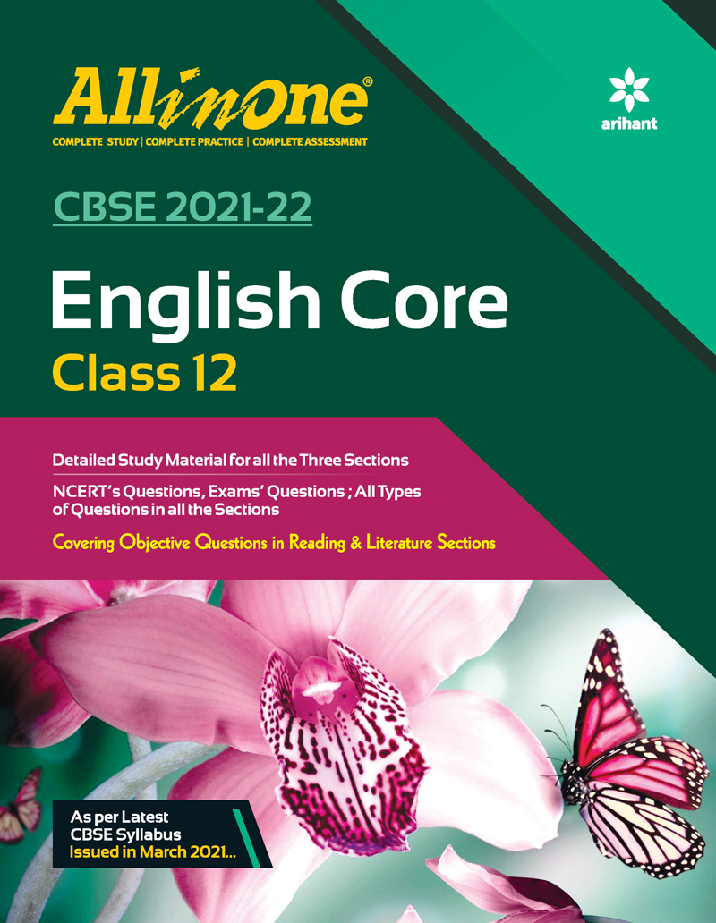 CBSE All In One English Core Class 12 for 2022 Exam (Updated edition for Term 1 and 2)