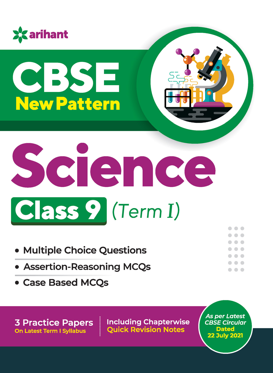 CBSE New Pattern Science Class 9 for 2021-22 Exam (MCQs based book for Term 1)