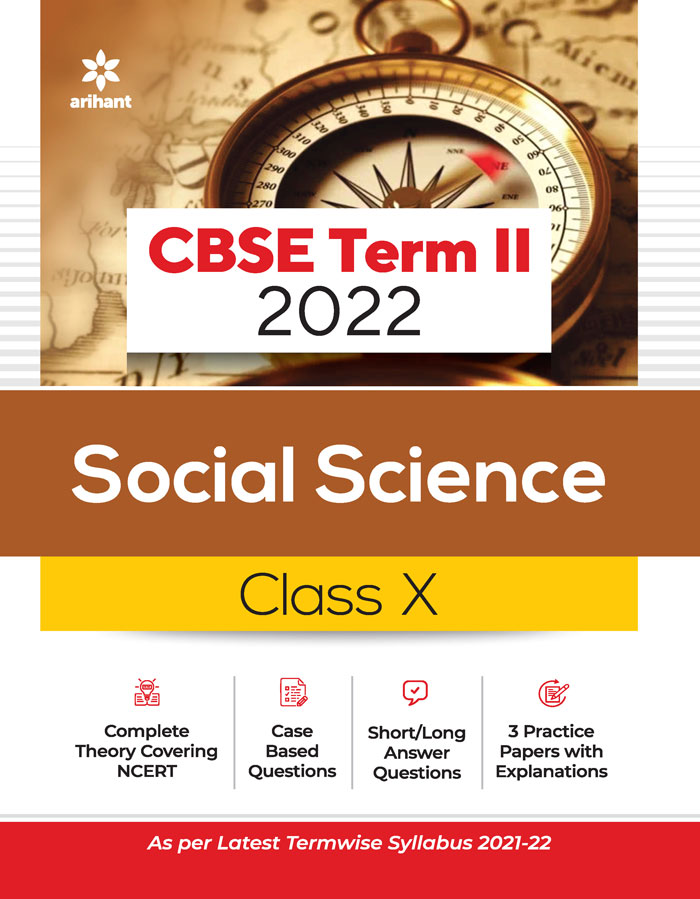 CBSE Social Science Term 2 Class 10 for 2022 Exam (Cover Theory and MCQs)