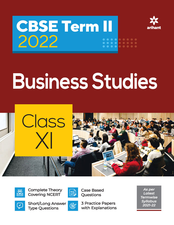 CBSE Business Studies Term 2 Class 11 for 2022 Exam (Cover Theory and MCQs)