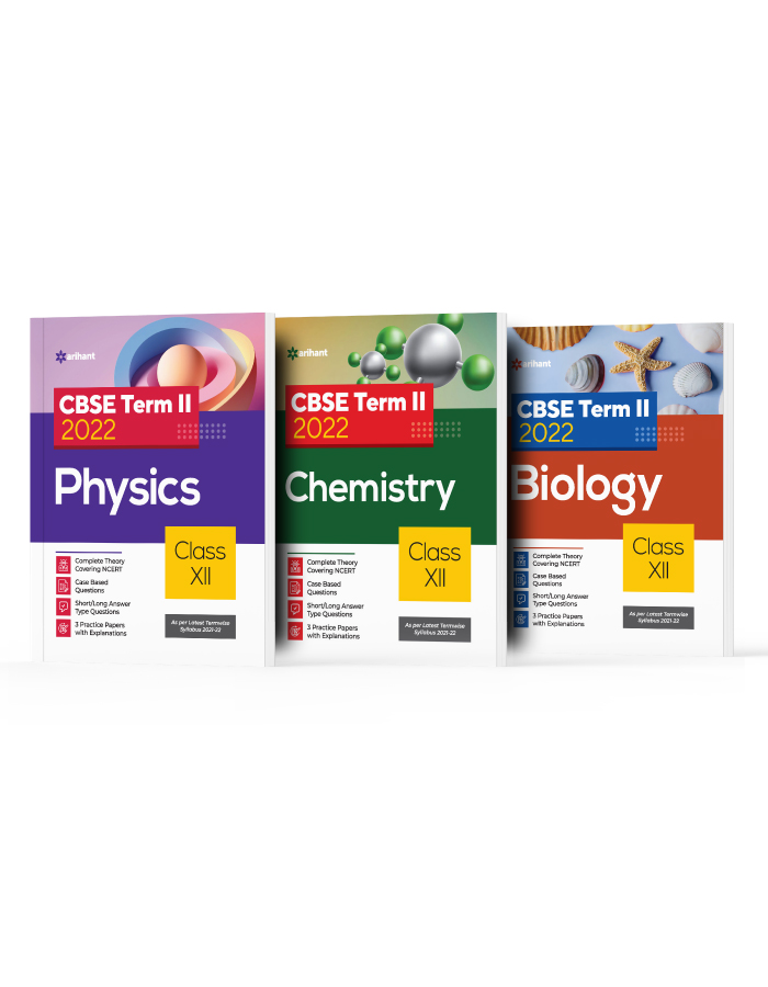 CBSE New Pattern Physics ,Chemistry & Biology  Class 12 for 2022 Exam (MCQs based book for Term 2) (Set of 3 Books)