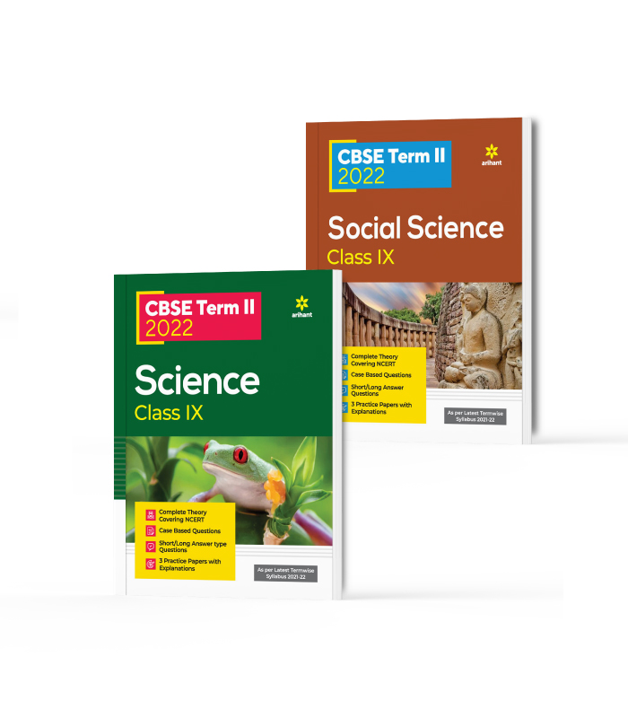 CBSE New Pattern Science  & Social science  Class 9 for 2022 Exam (MCQs based book for Term 2) (Set of 2 Books)