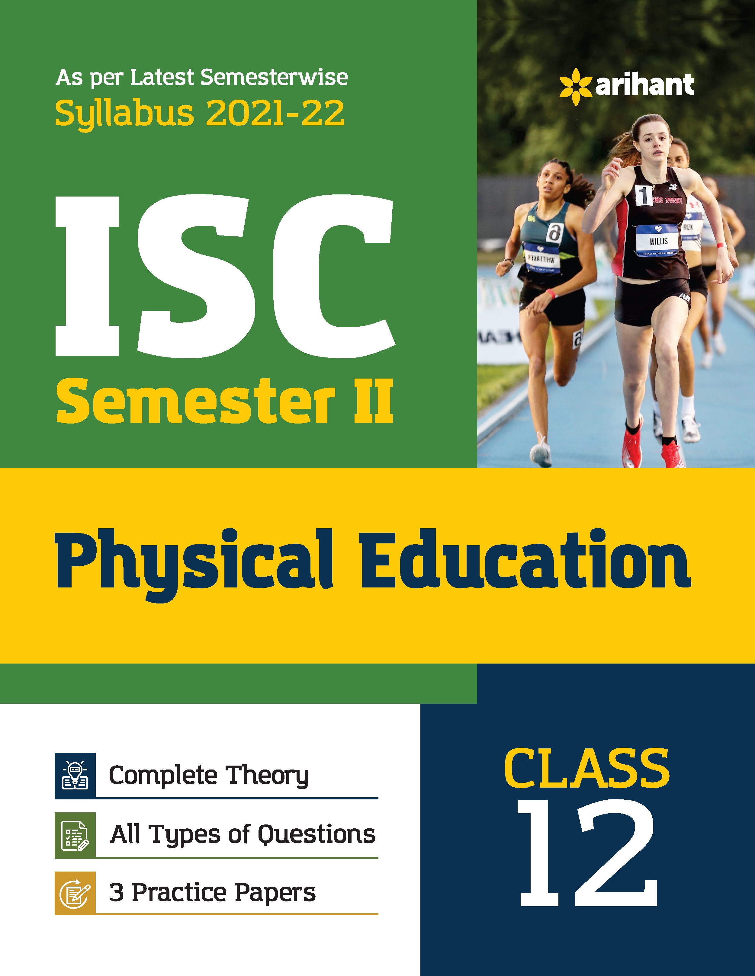 Arihant ISC Physical Education Semester 2 Class 12 for 2022 Exam
