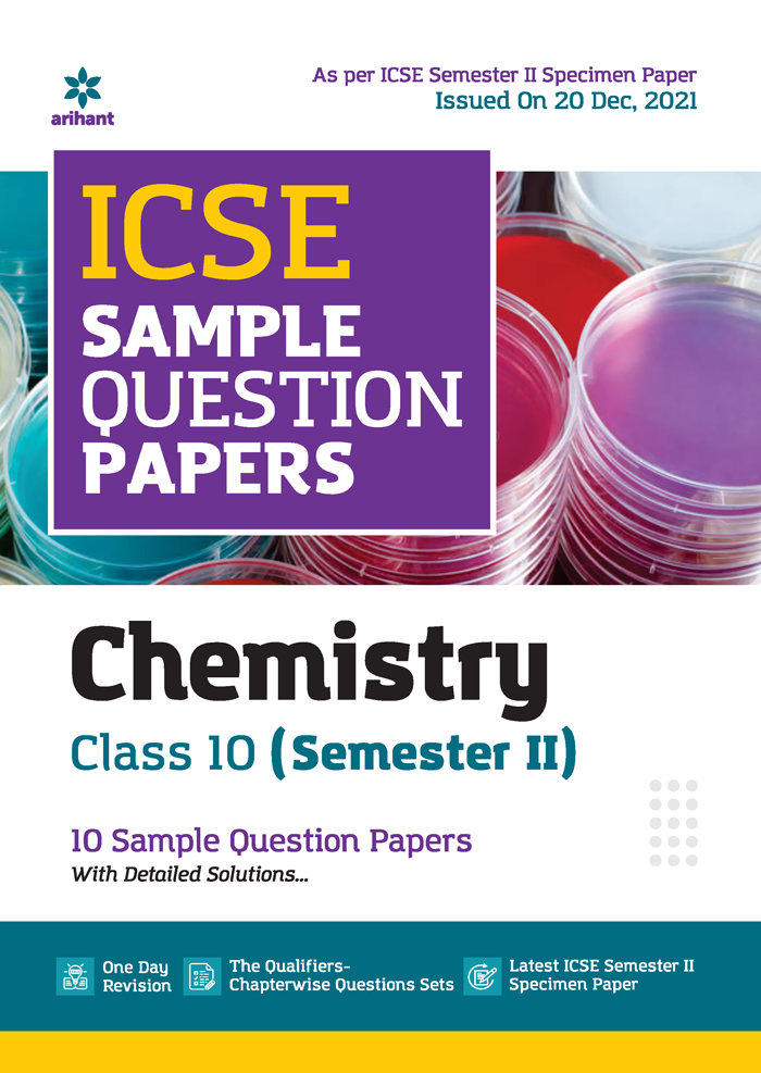  ICSE Sample Question Papers Chemistry Class 10  (Semester II) 10 Sample Question Papers