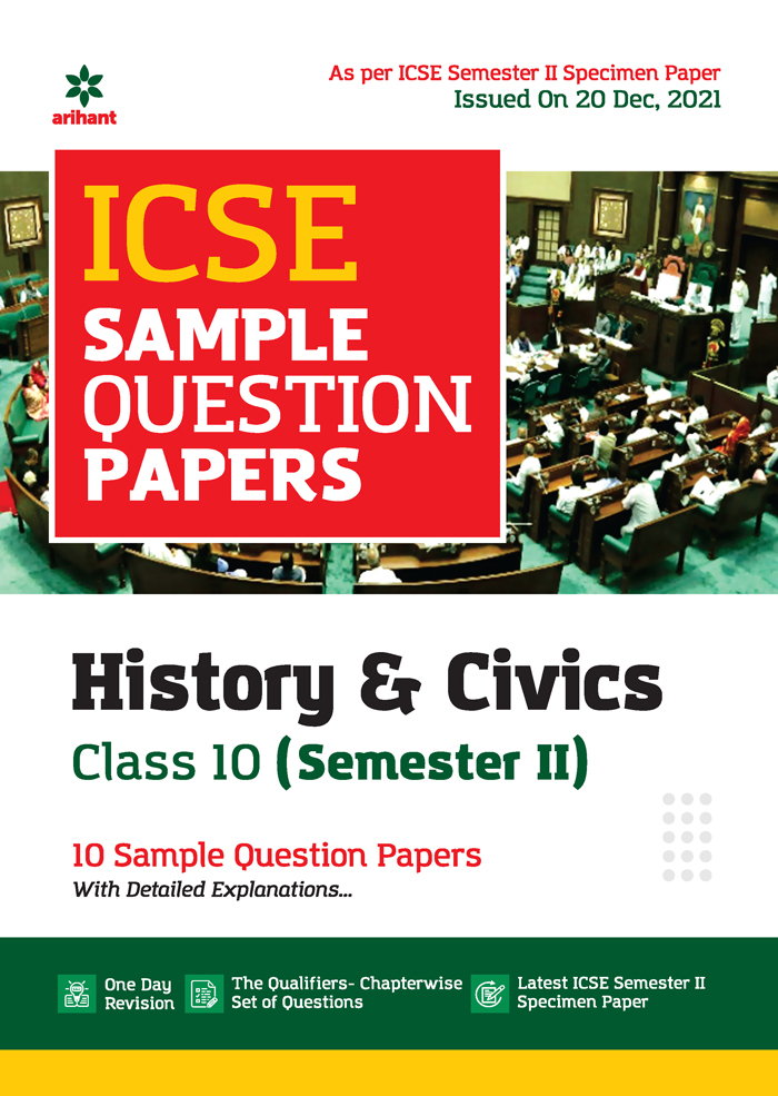  ICSE Sample Question Papers History & Civics Class 10  (Semester II) 10 Sample Question Papers