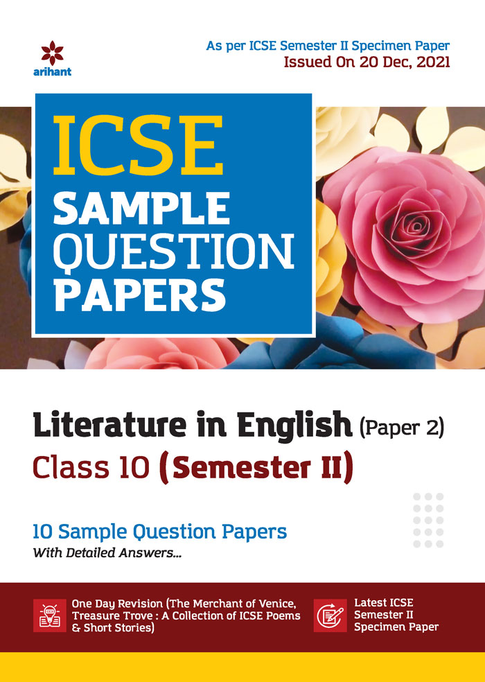 ICSE Sample Question Papers Literature in English (Paper 2) Class 10 Semester II