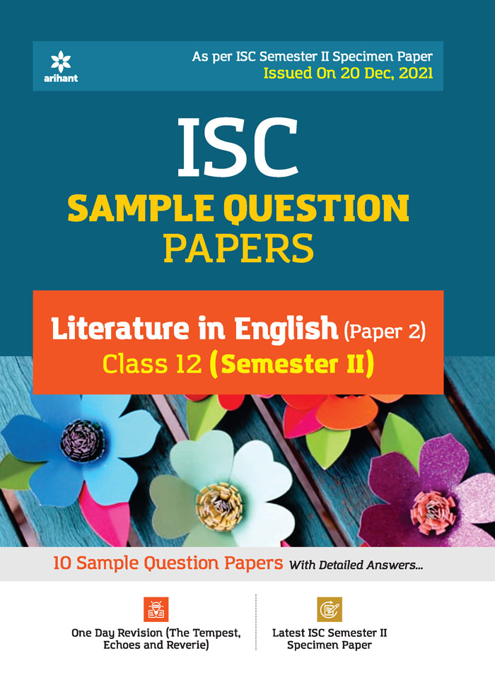 ISC Sample Question Papers Literature in English (Paper 2) Class 12 (Semester II)