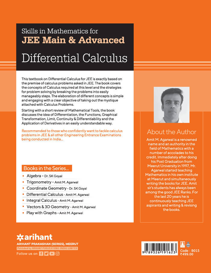 Skills In Mathematics for JEE Main & Advanced  DIFFERENTIAL CALCULUS 