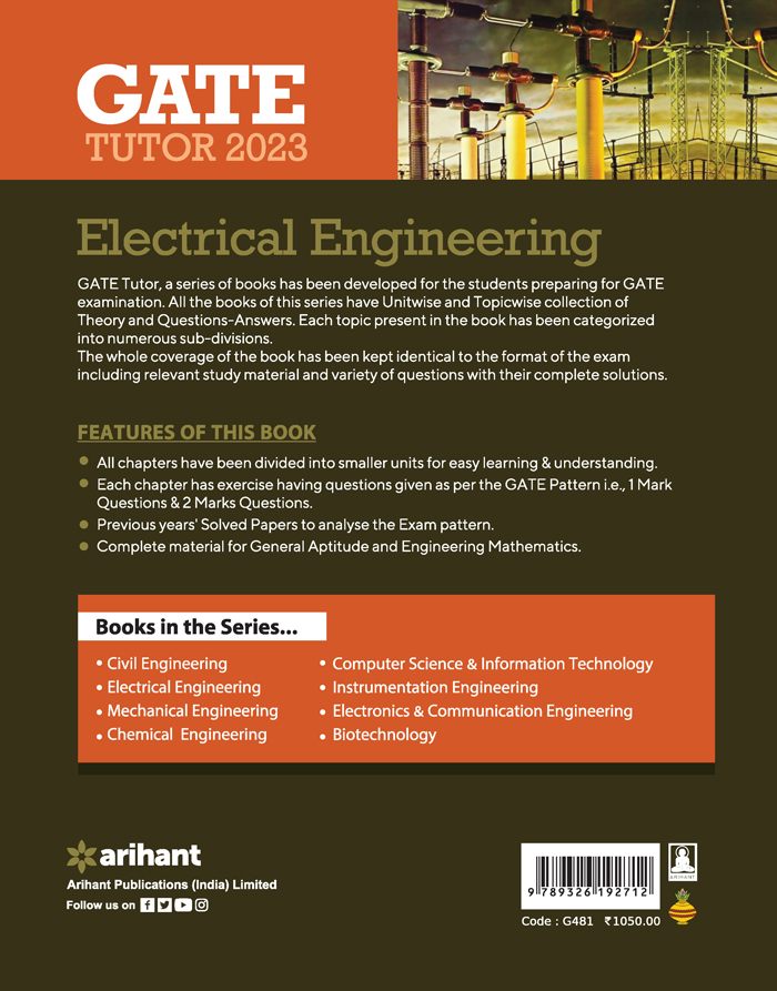 GATE Tutor 2023 Electrical Engineering