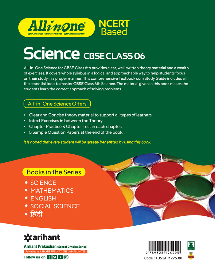 All In One  NCERT Based  SCIENCE CBSE Class 6th
