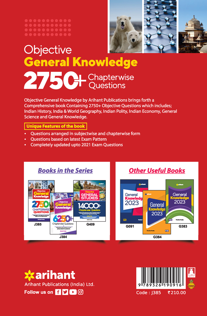 Objective General Knowledge 2750+ Chapterwise  Questions