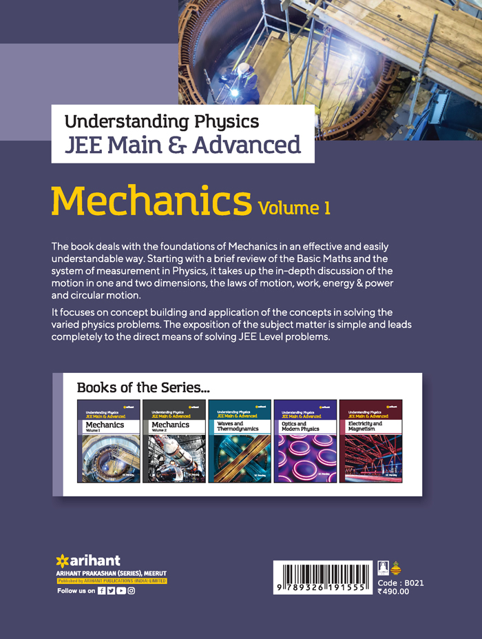 Understanding Physics  JEE Main & Advanced MECHANICS Volume 1 