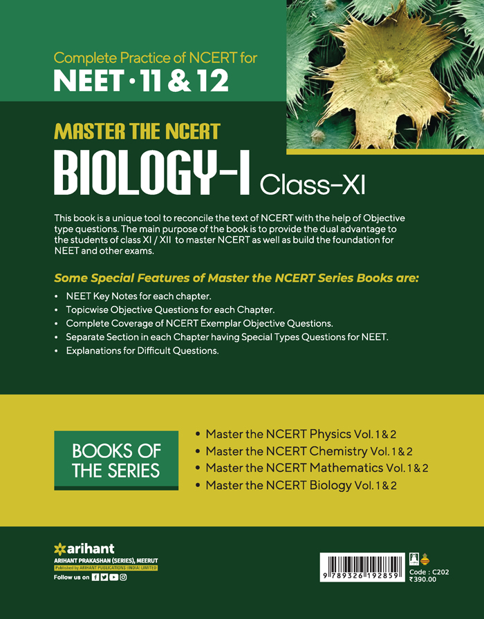 MASTER THE NCERT BIOLOGY -1 Class XI