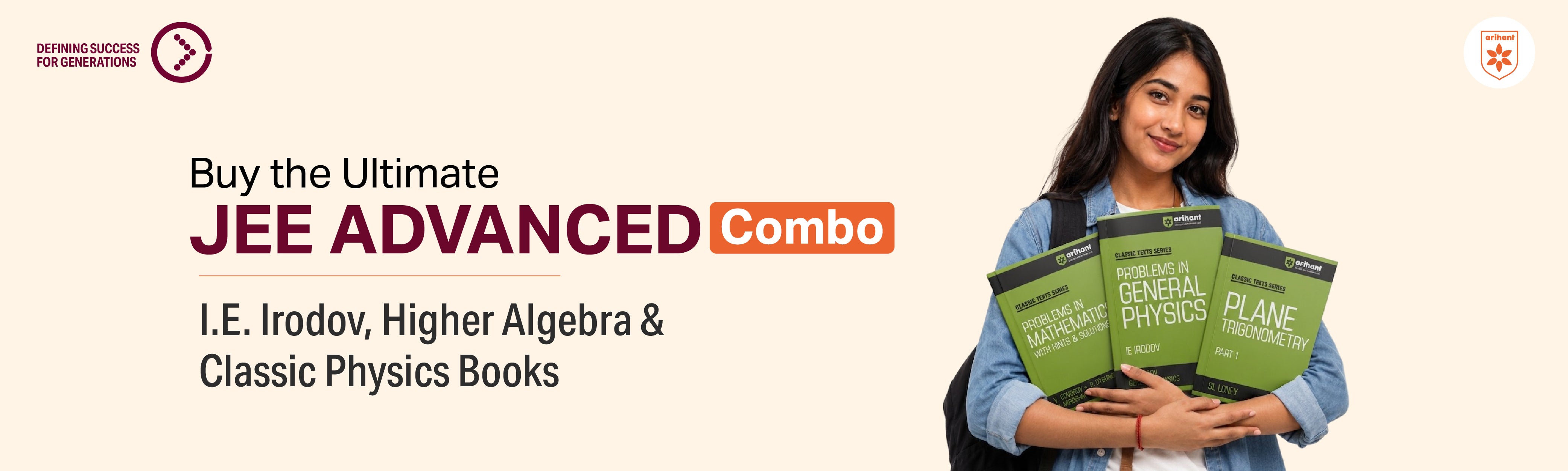 Buy The Ultimate JEE Advanced Combo: I.E. Irodov, Higher Algebra & Classic Physics Books