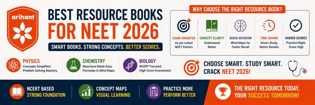 Best Resource Books For NEET 2026 – Physics, Chemistry & Complete Preparation Guide