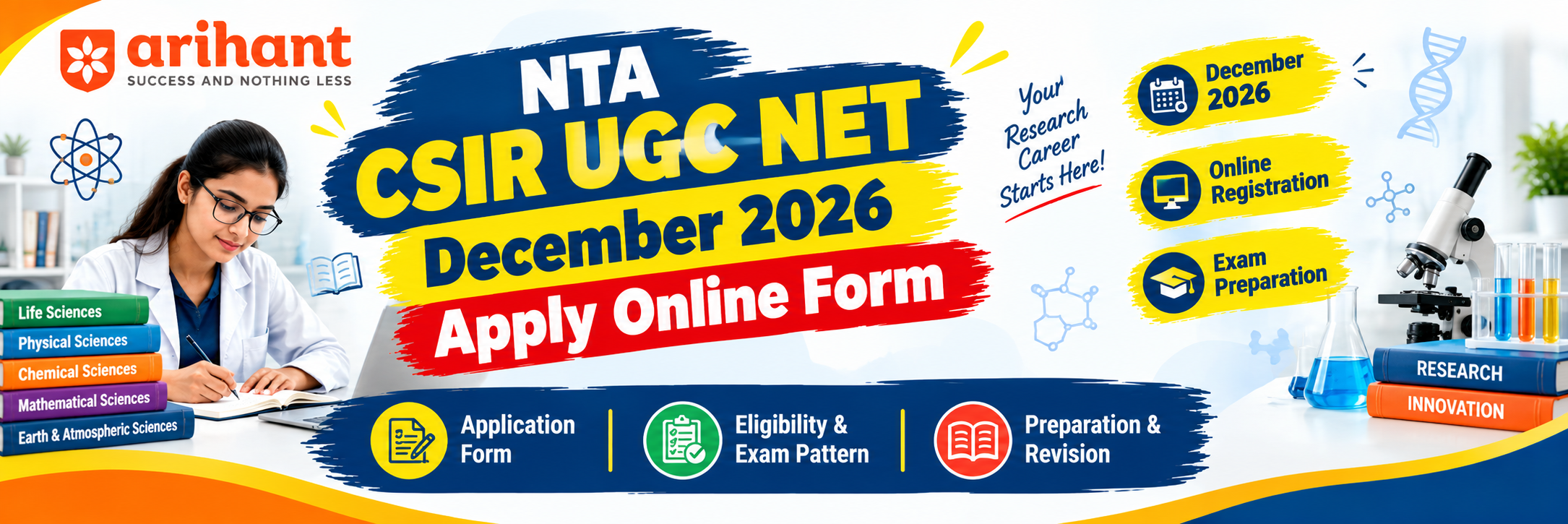 NTA CSIR UGC NET December 2026: Apply Online Form