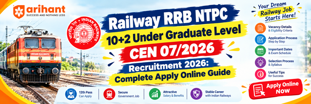 RRB NTPC UG CEN 07/2026 Recruitment 2026 - 1688 Posts