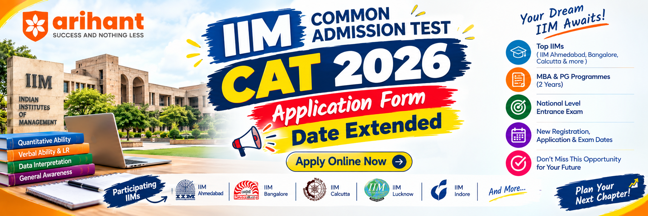 CAT Apply Online Form 2026 - IIM Common Admission Test