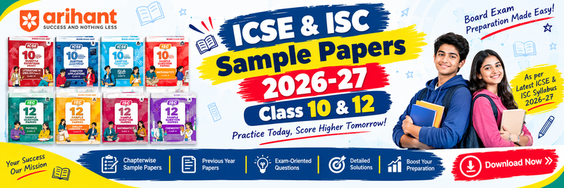 ICSE & ISC Sample Papers 2026-27  Class 10 & 12 
