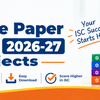 ISC Sample Paper Class 12 2026-27: All Subjects