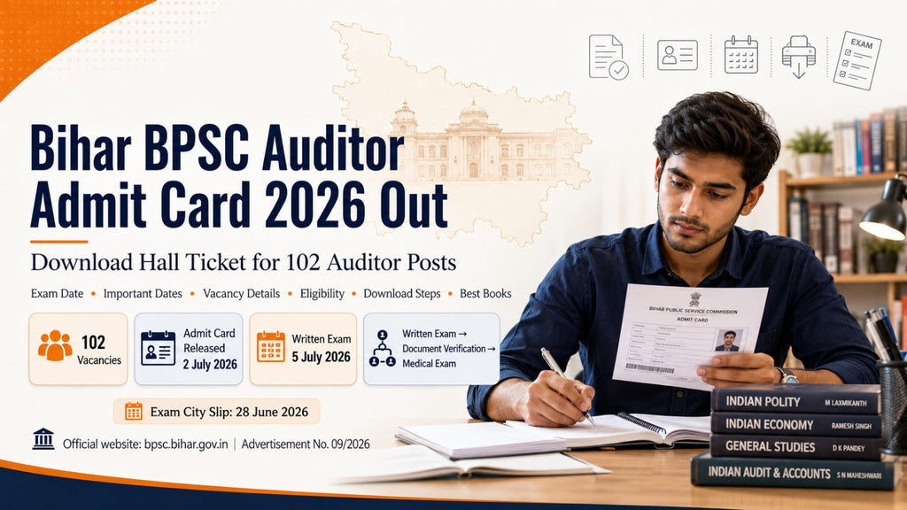 Bihar BPSC Auditor Admit Card 2026 Out