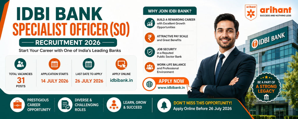 IDBI Bank Specialist Officer (SO) Recruitment 2026