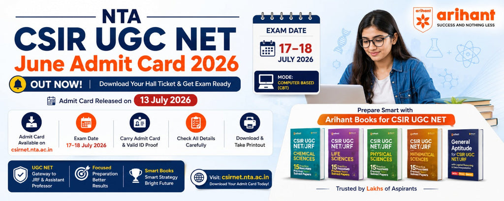 NTA CSIR UGC NET June Admit Card 2026 Out