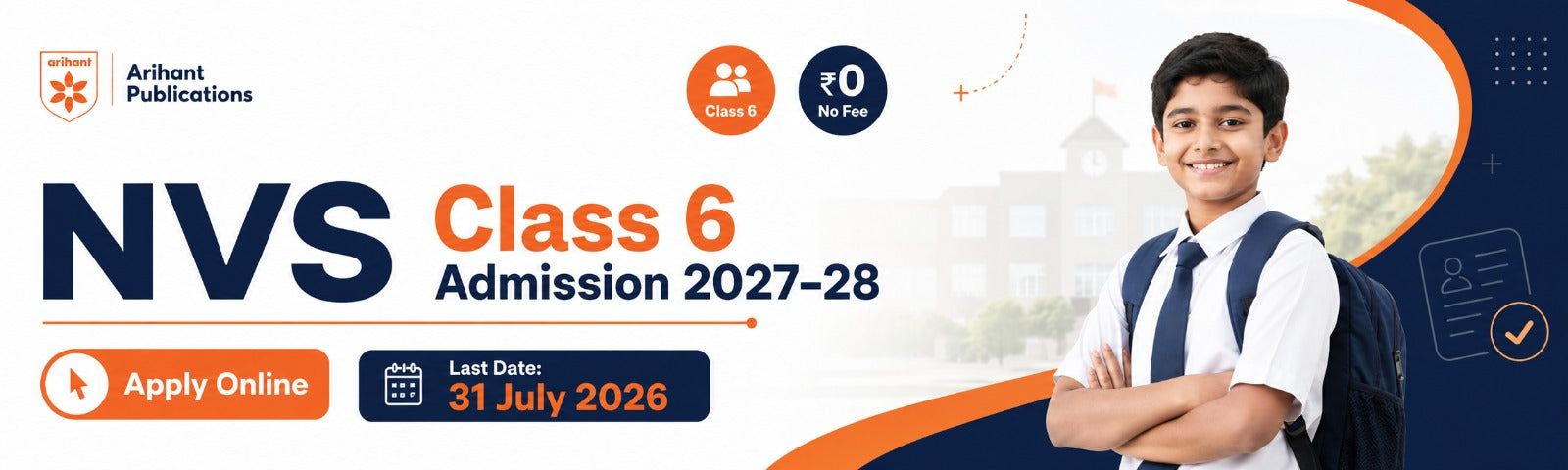 NVS Class 6 Admission Form 2027-28: Apply Online For Jawahar Navodaya Vidyalaya Admission