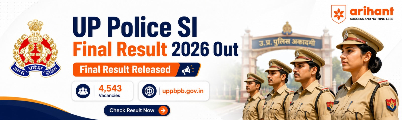 UP Police SI Final Result 2026 Out