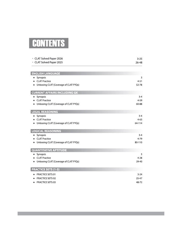 CLAT conqueror 2027 law entrance exam preparation book