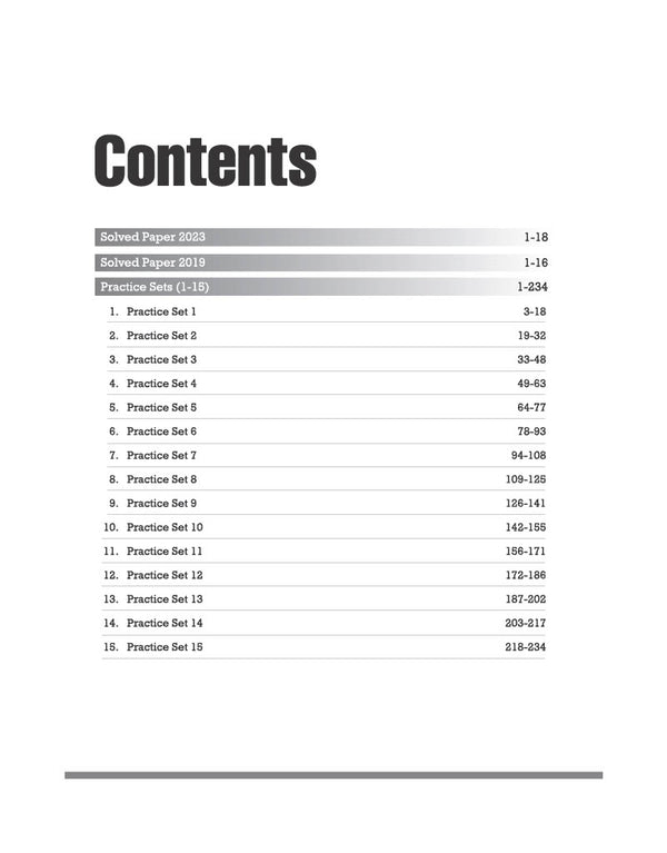 MP shikshak english book MCQs practice sets contents
